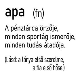 Apa (fn)-Női V-nyakú póló