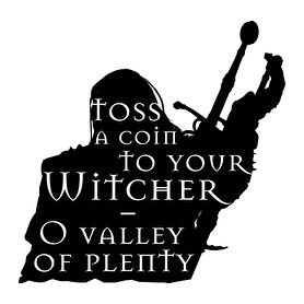 Witcher - Toss a coin...-Női V-nyakú póló