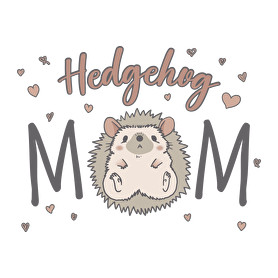 Hedgehog mom-Női V-nyakú póló