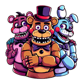 Freddy Fazbear and friends-Női V-nyakú póló