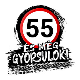 55 és még gyorsulok-Női V-nyakú póló