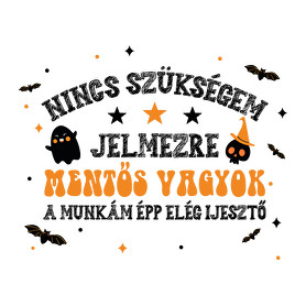 ijesztő a munkám-Női V-nyakú póló