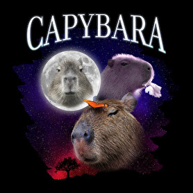 Capybara éj-Női V-nyakú póló