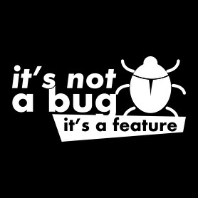 It's not a bug, It's a feature-Női V-nyakú póló