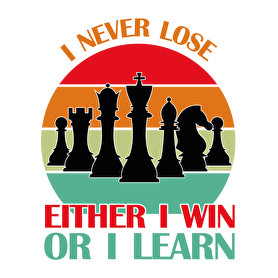 I never lose-Női V-nyakú póló