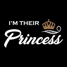 I'M THEIR PRINCESS-Női V-nyakú póló