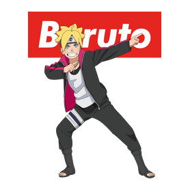 Boruto Uzumaki-Női V-nyakú póló