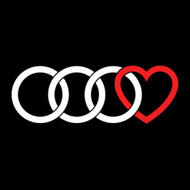 Audi love-Női V-nyakú póló