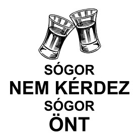 Sógor nem kérdez sógor önt-Női V-nyakú póló