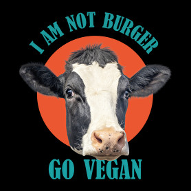 Go vegan-Női V-nyakú póló