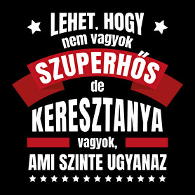 Keresztanya szuperhős-Női V-nyakú póló