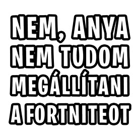 Nem tudom megállítani a Fortniteot-Női V-nyakú póló