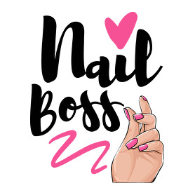 Nail Boss-Női V-nyakú póló