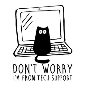 Tech support-Női V-nyakú póló