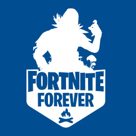 Fortnite Forever - Raven (Fehér)-Női V-nyakú póló