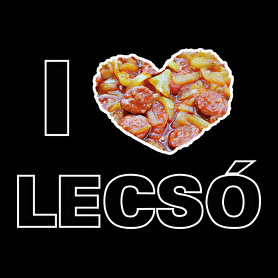 I love lecsó-Női V-nyakú póló