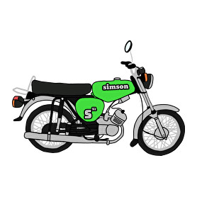 Simson -Női V-nyakú póló