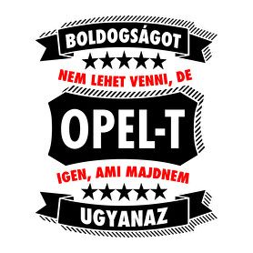 Boldogság = Opel-Női V-nyakú póló