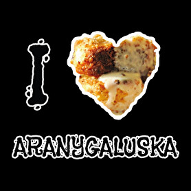 I love aranygaluska-Női V-nyakú póló