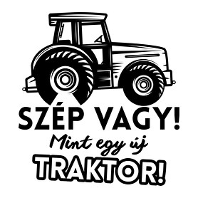 Szép vagy mint egy új traktor-Női V-nyakú póló