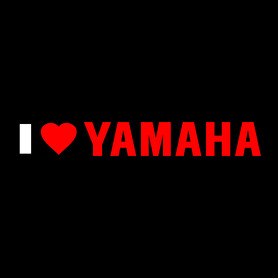 I love Yamaha-Női V-nyakú póló