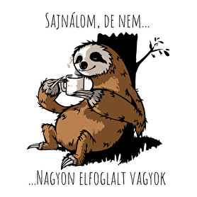 Nagyon elfoglalt-Női V-nyakú póló