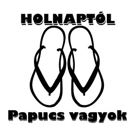 Papucs leszek holnaptól!-Női hosszú ujjú póló