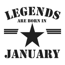 Legends are born in january-Női hosszú ujjú póló