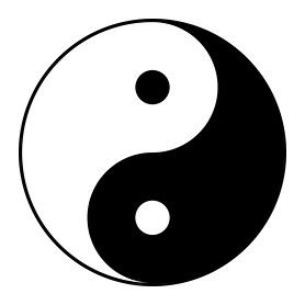 Yin-Yang-Női hosszú ujjú póló