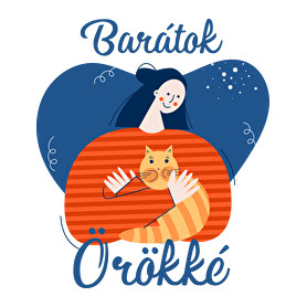 Baratok orokke - cicas-Női hosszú ujjú póló