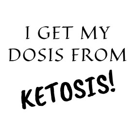 I get my dosis from Ketosis-Női hosszú ujjú póló