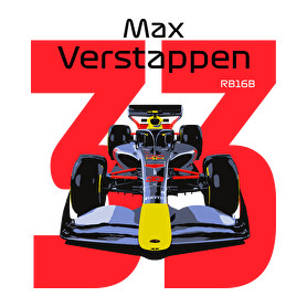 Verstappen 33 autóversenyző - fekete felirat-Női hosszú ujjú póló