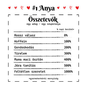 #1 Anya összetevők-Női hosszú ujjú póló