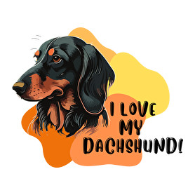 I love my dachshund-Gyerek póló