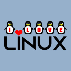 I love linux-Gyerek póló