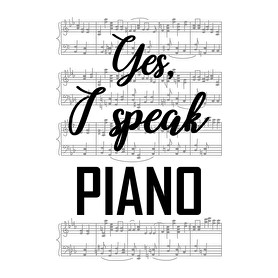 I speak piano-Gyerek póló