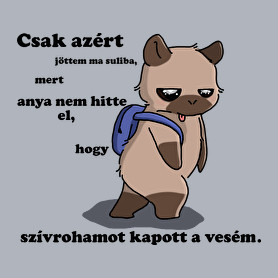 Kenny, a capybara és a suli (fekete szöveg)-Gyerek póló