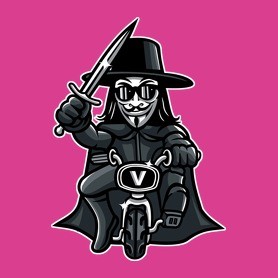 Biciklis Vendetta-Gyerek póló