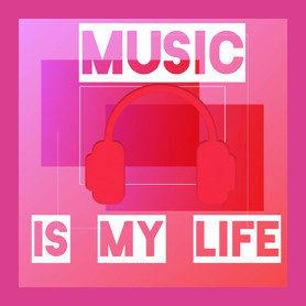 music is my life-Gyerek póló