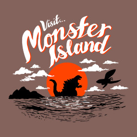 Visit Monster Island-Gyerek póló