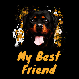 my best friend thish a rottweiller-Gyerek póló