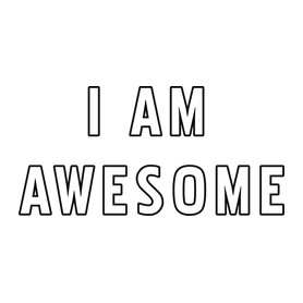 I AM AWESOME-Párnahuzat, Díszpárnahuzat