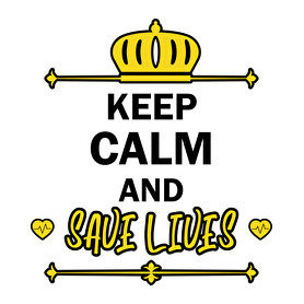 Keep calm and save lives-Párnahuzat, Díszpárnahuzat