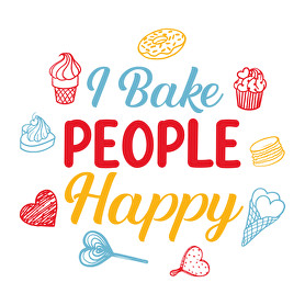 I bake people happy-Párnahuzat, Díszpárnahuzat