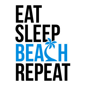 Eat Sleep Beach-Vászontáska