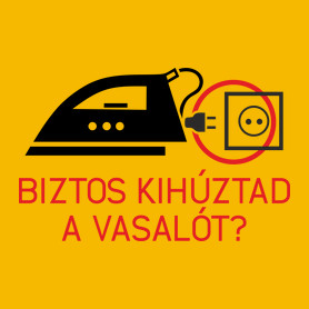 biztos kihúztad a vasalót?-Vászontáska