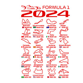 Formula 1 2024 P-Vászontáska