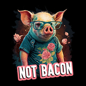 Vegán malac - not bacon-Vászontáska