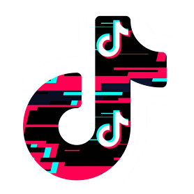 Tik Tok logo-Vászontáska