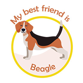 My best friend - Beagle-Vászontáska